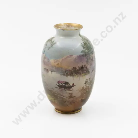 Royal Doulton Hand Painted "Lago Maggiore" Vase