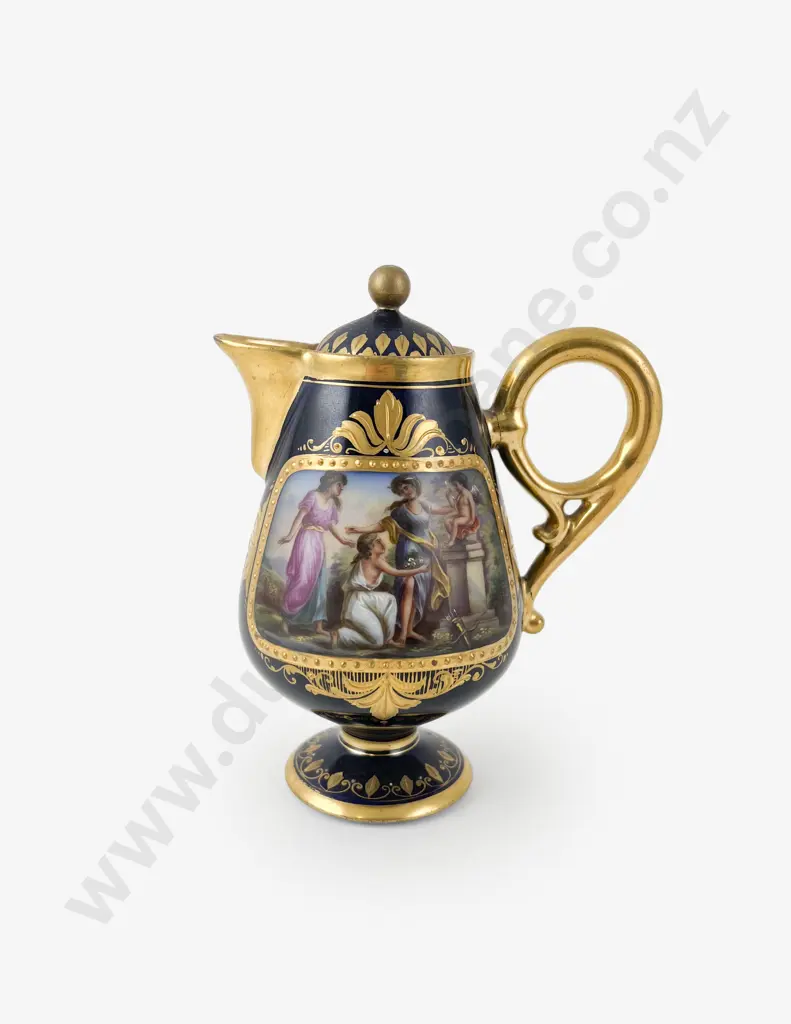 C19th Small Royal Vienna Chocolate Pot Image 1++