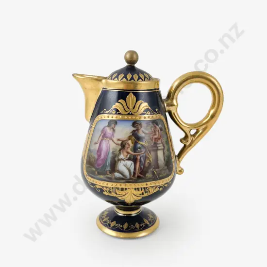 C19th Small Royal Vienna Chocolate Pot