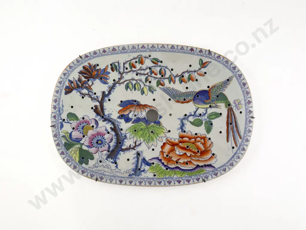 C19th Unmarked Staffordshire Straining Dish Image 1++