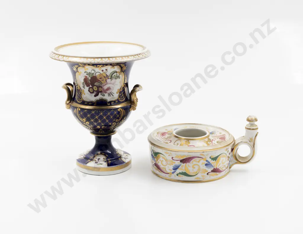 C19th Derby Campana Shaped Vase Image 1++