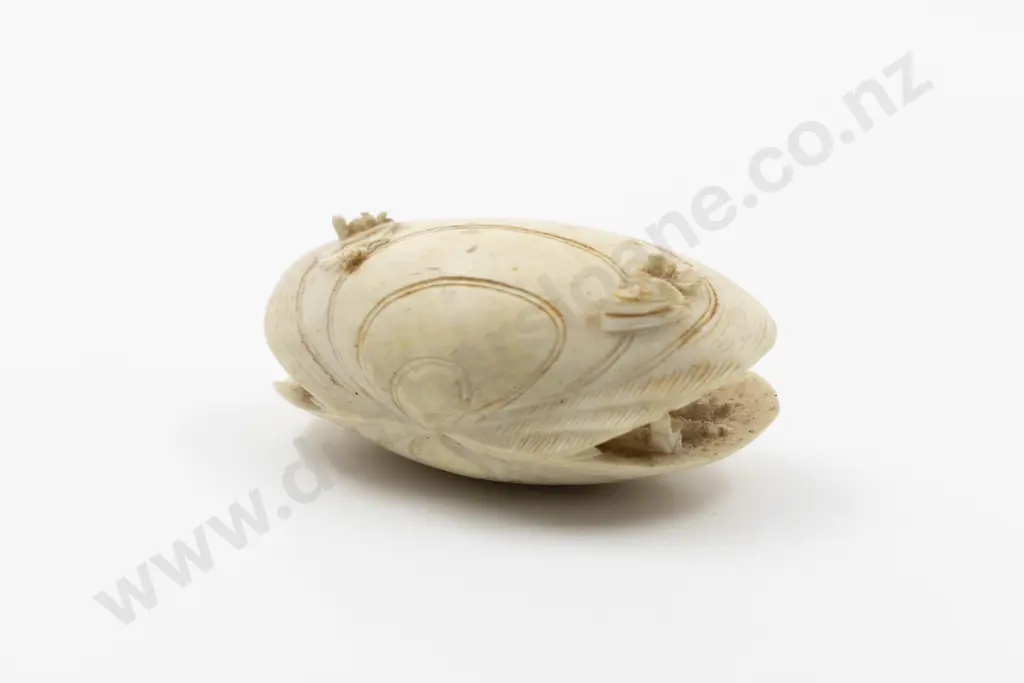 Japanese Ivory Clamshell Okimono Image 1++