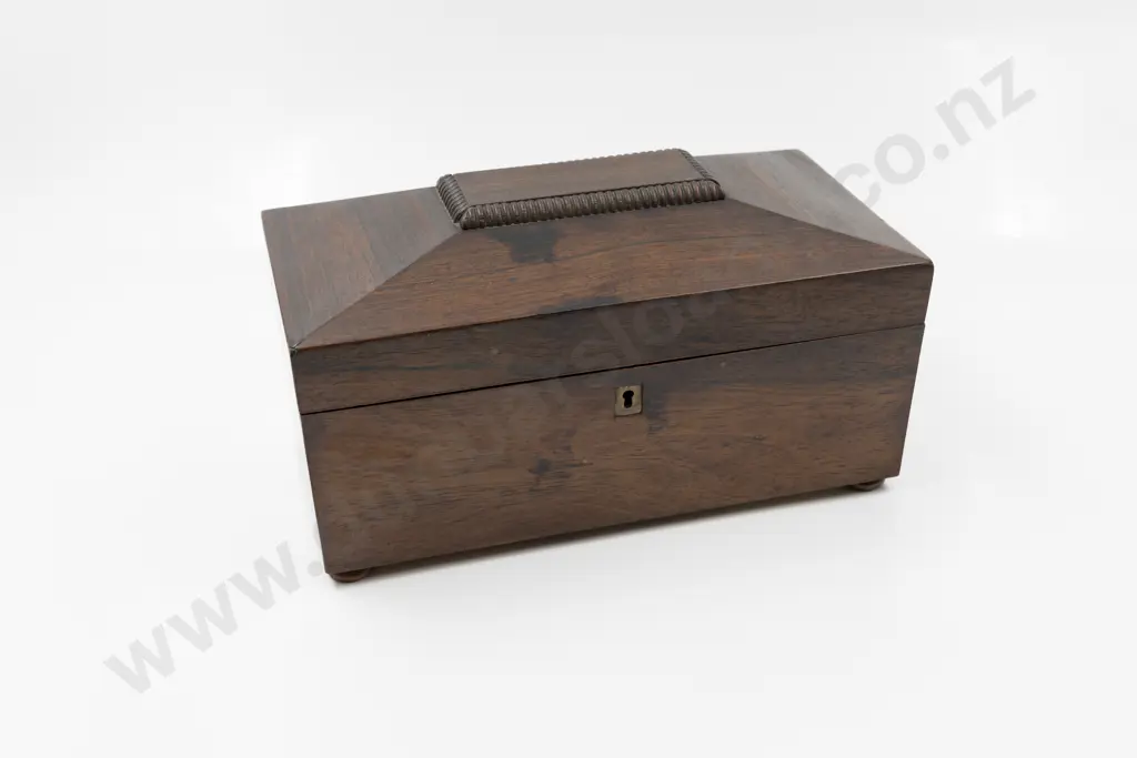 Regency Rosewood Tea Caddy Image 1++