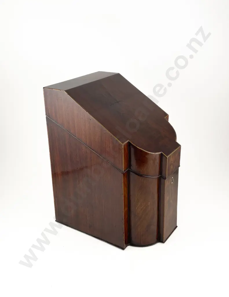 Geo III Mahogany Knife Box Image 1++