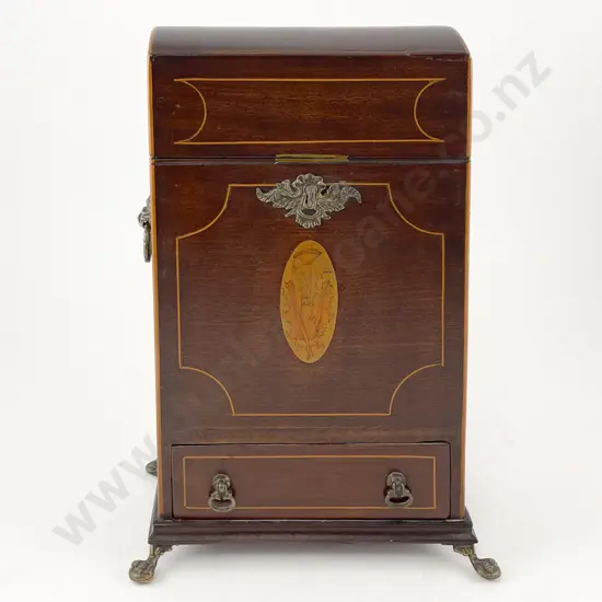 Geo III Mahogany & Inlaid Tantalus