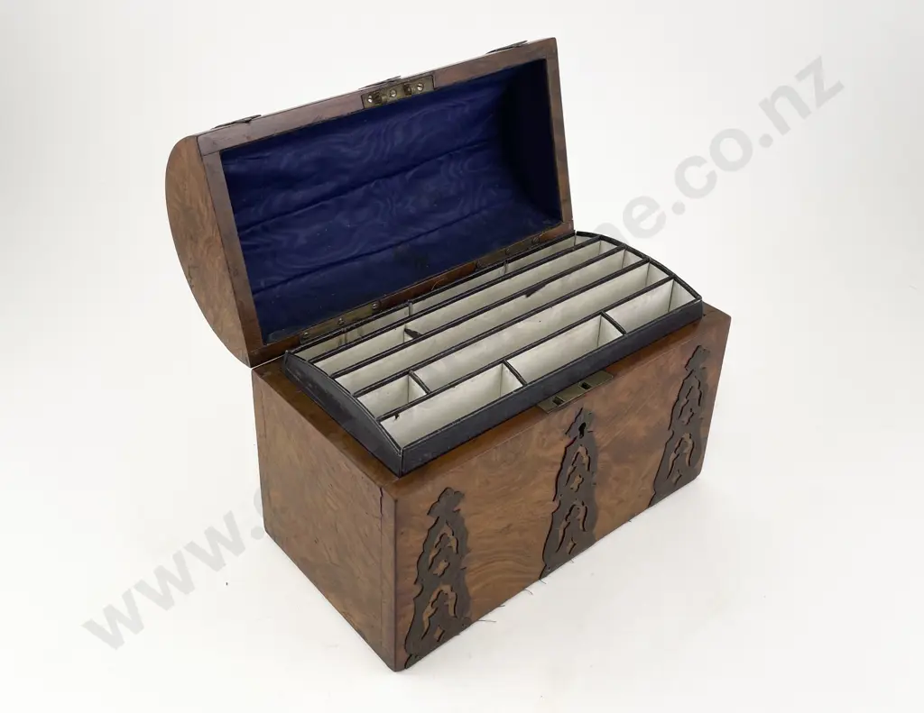 Victorian Gothic Revival Dome Topped Stationary Box Image 1++