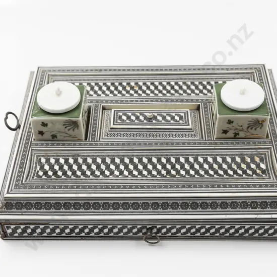 Vizagapatam Inlaid Ivory Desk Stand