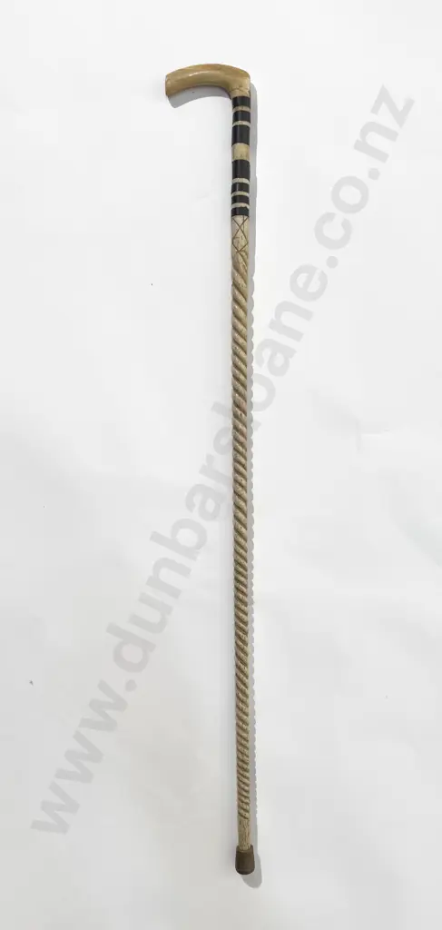 Antique Marine Ivory Walking Stick Image 1++