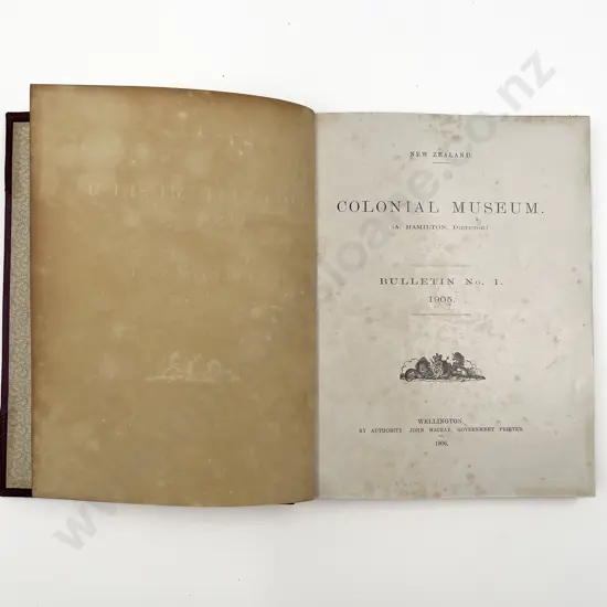 (-) Colonial Museum Bulletin No 1