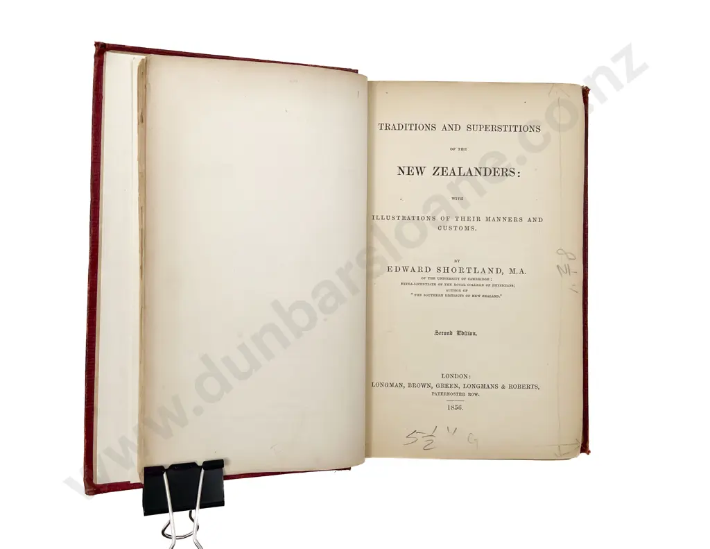 Shortland Edward - Traditions And Superstitions of the New Zealanders Image 1++