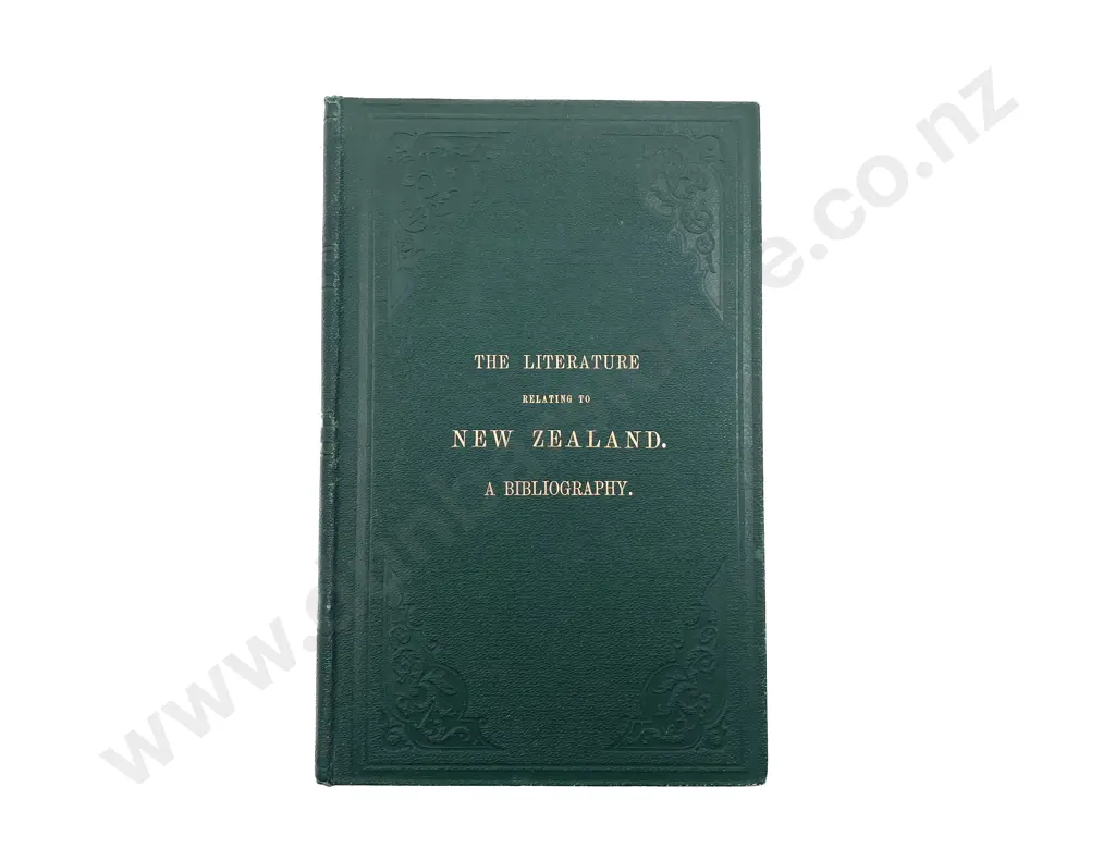 (-) The Literature Relating To New Zealand A Bibliography Image 1++