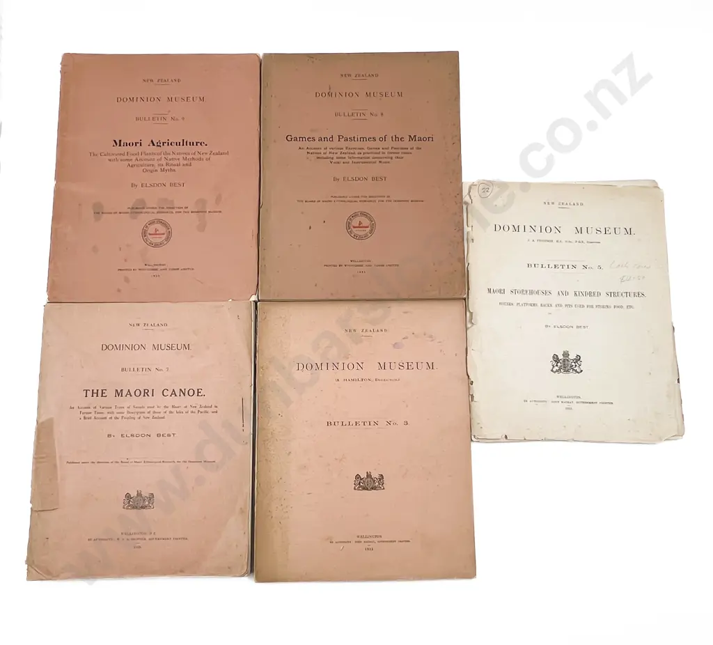 5 Early Dominion Museum Bulletins Image 1++