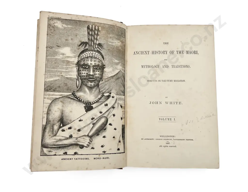 White John - The Ancient History Of The Maori (6 Vols plus rare Illustrations vol) Image 1++