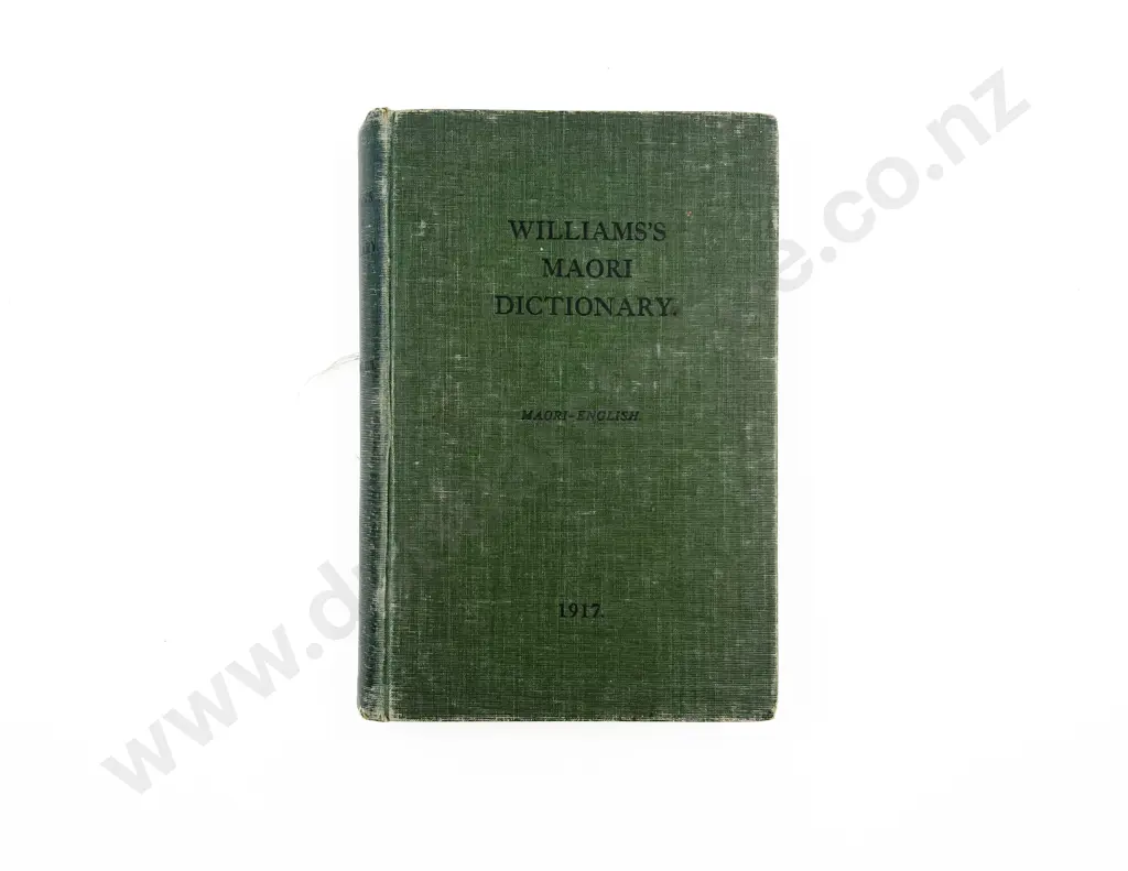 Williams Herbert W - A Dictionary of the Maori Language Image 1++