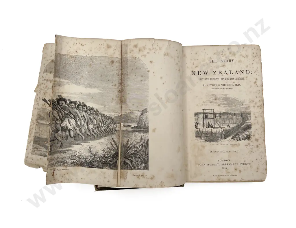 Thomson Arthur S - (Surgeon-Major 58th Regiment)The Story of New Zealand (2 Volumes) Image 1++