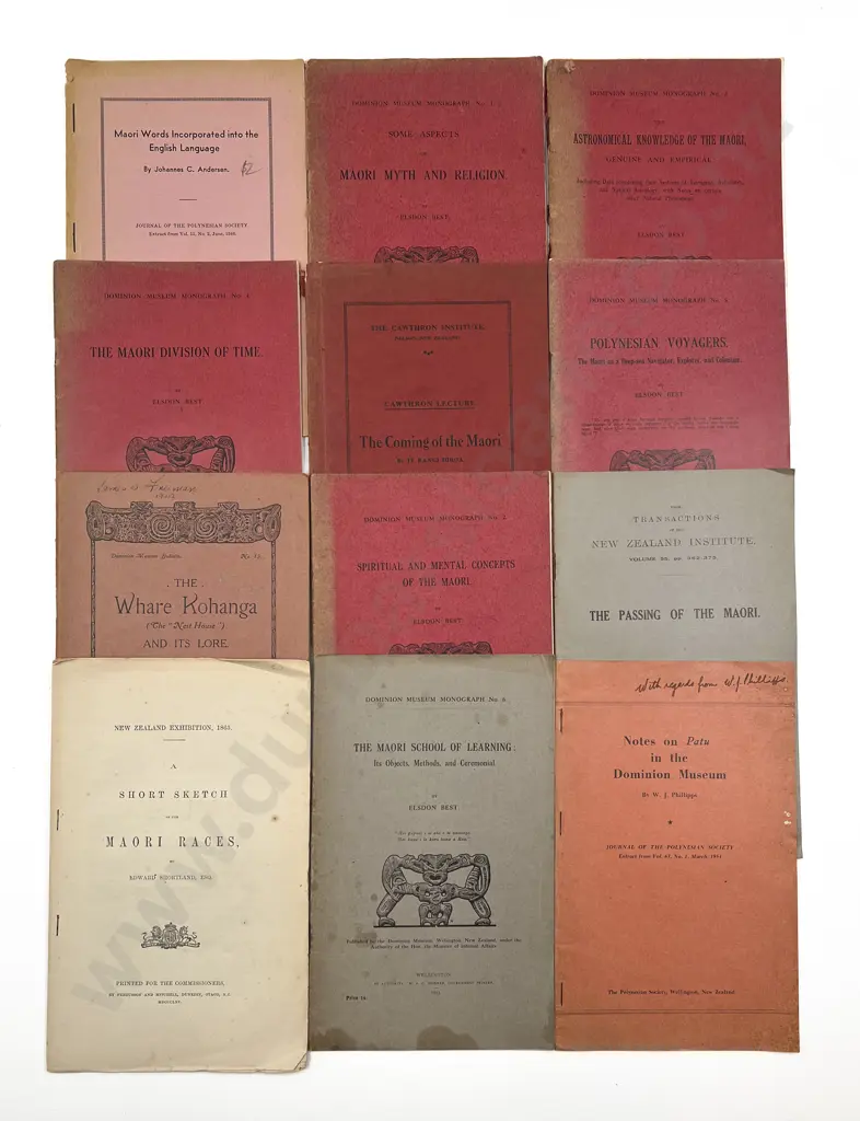 A Group Of Early Maori Booklets Image 1++