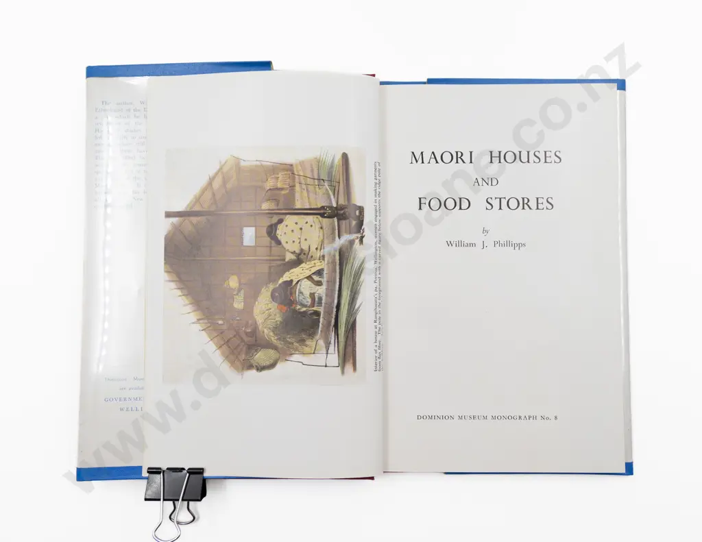 Phillipps William J - Maori Houses and Food Stores Image 1++
