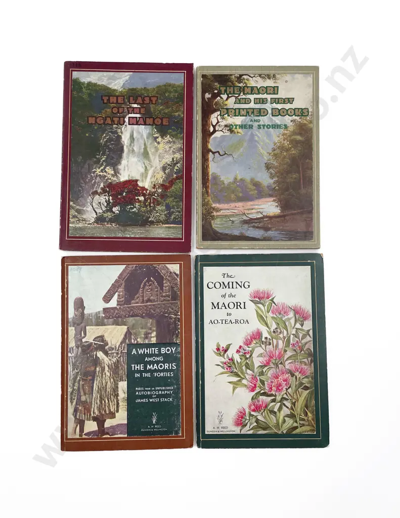 4 Volumes From Reed's "Raupo" Series of New Zealand Gift Booklets Image 1++
