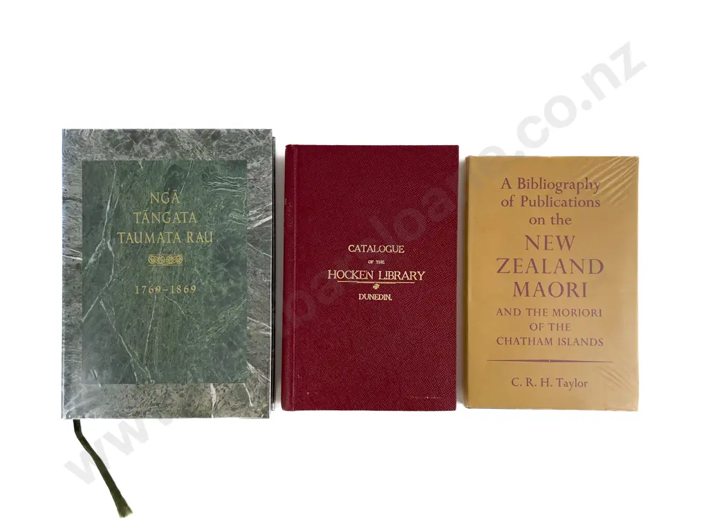 3 Maori/NZ Bibliography Volumes Image 1++