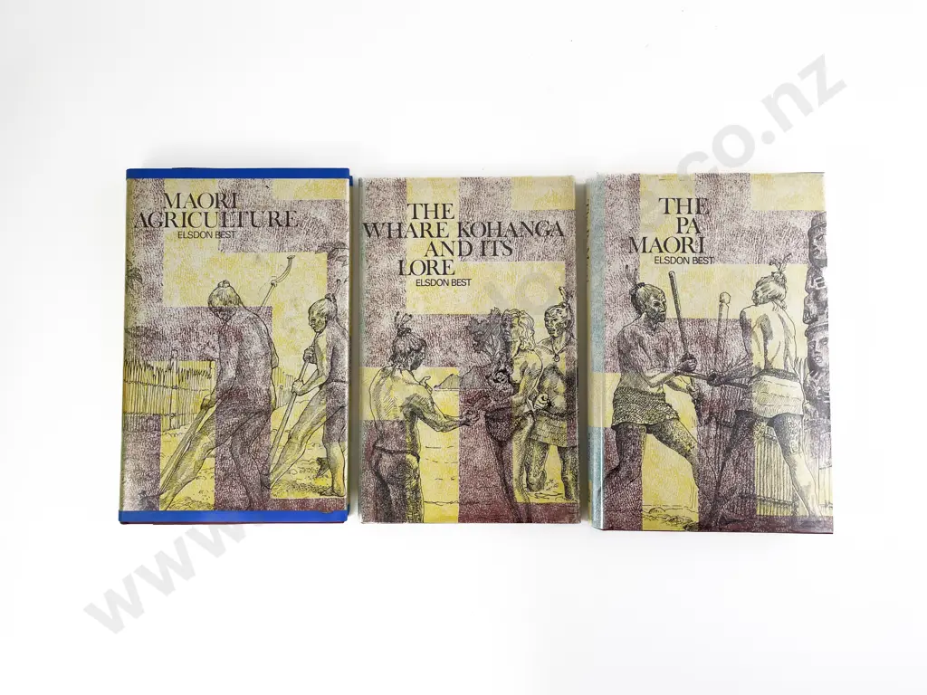 Three Maori Volumes By Elsdon Best Image 1++