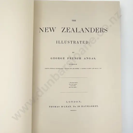 Angas George French - The New Zealanders Illustrated