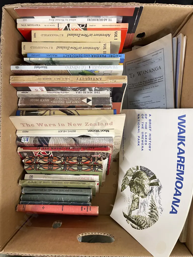 Box Of Assorted Maori/NZ Books Image 1++