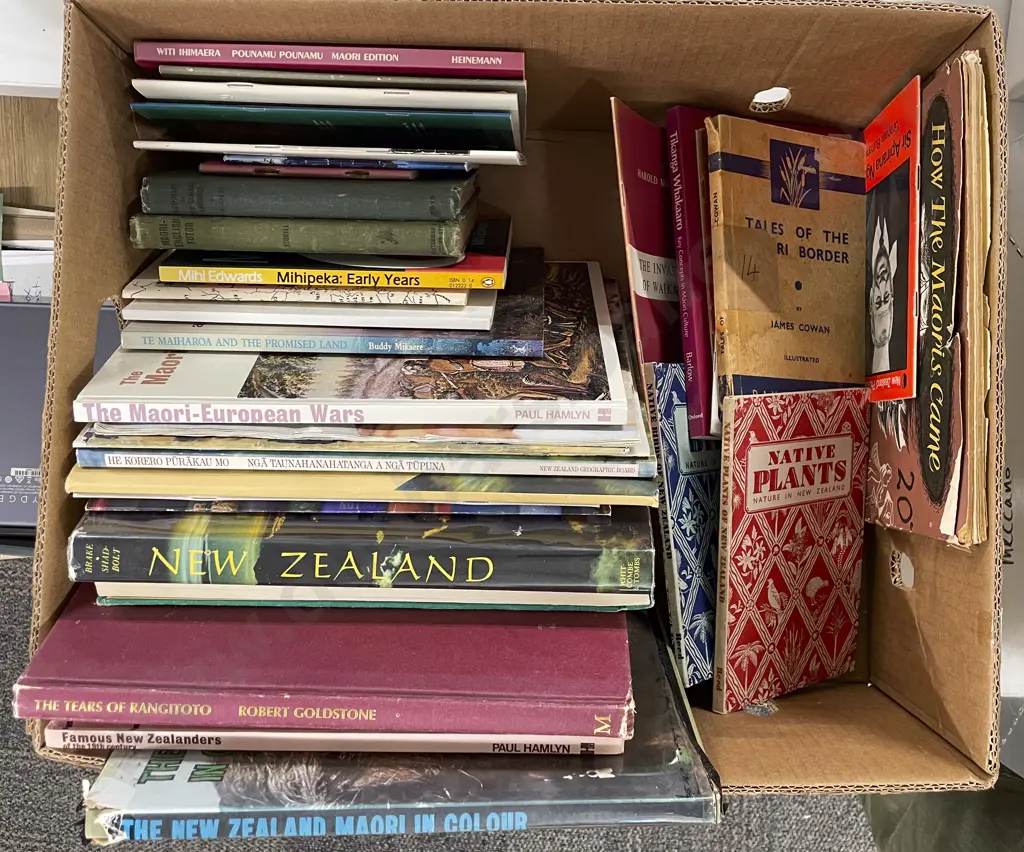 Box Of Assorted Maori/NZ Books Image 1++