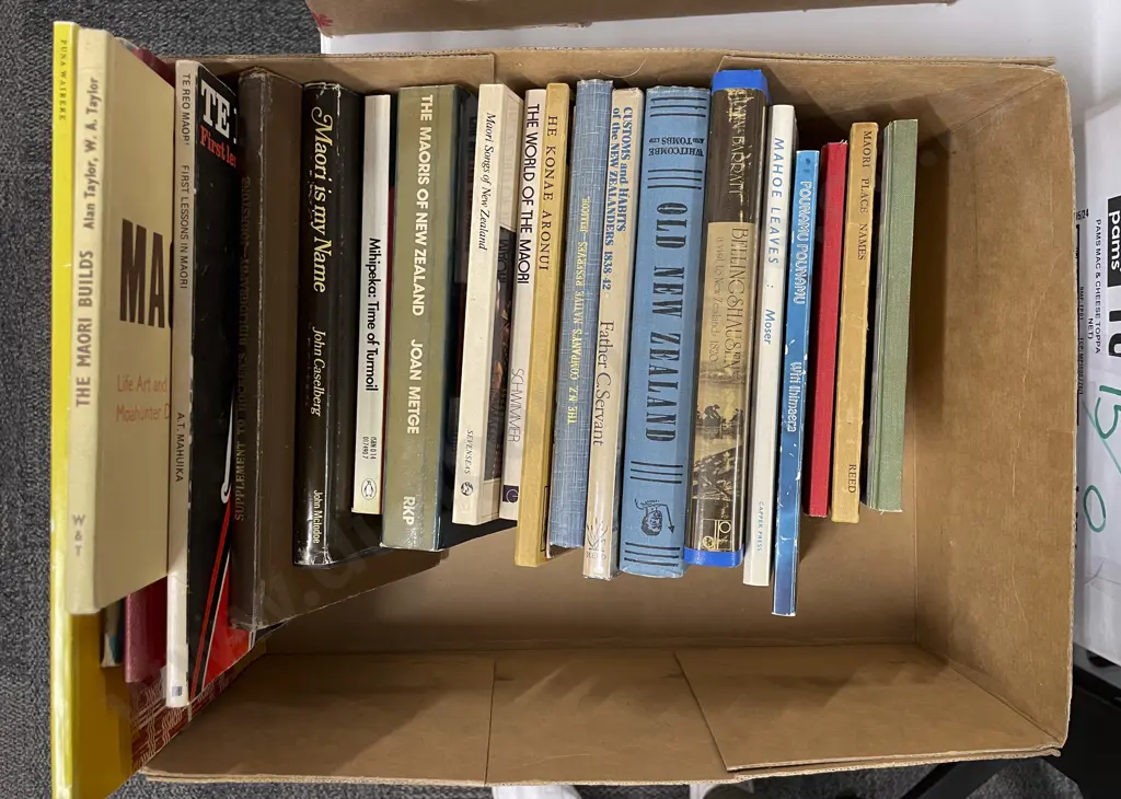 Box Of Assorted Maori/NZ Books Image 1++