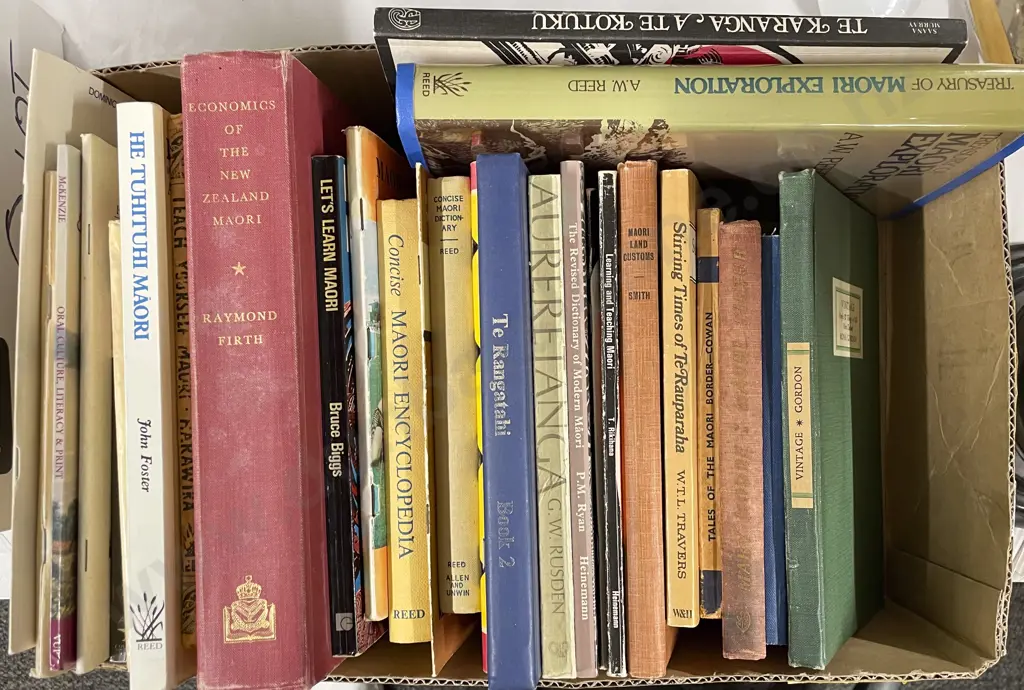 Box Of Assorted Maori/NZ Books Image 1++