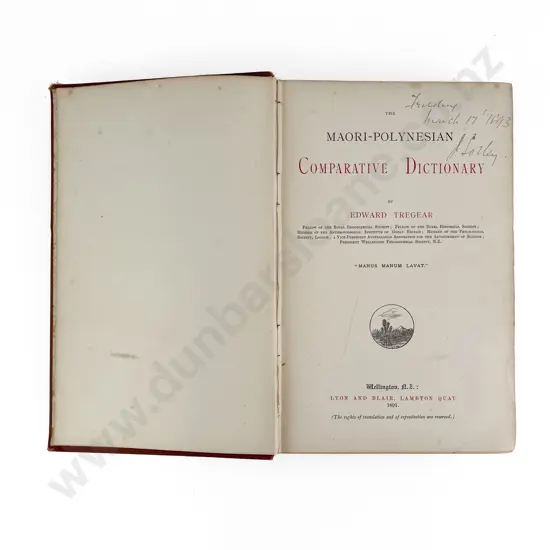 Tregear Edward - The Maori-Polynesian Comparative Dictionary
