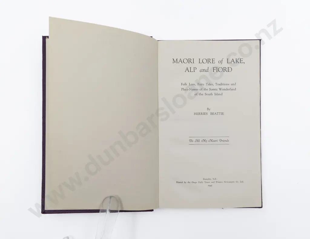 Beattie Herries - Maori Lore of Lake Image 1++
