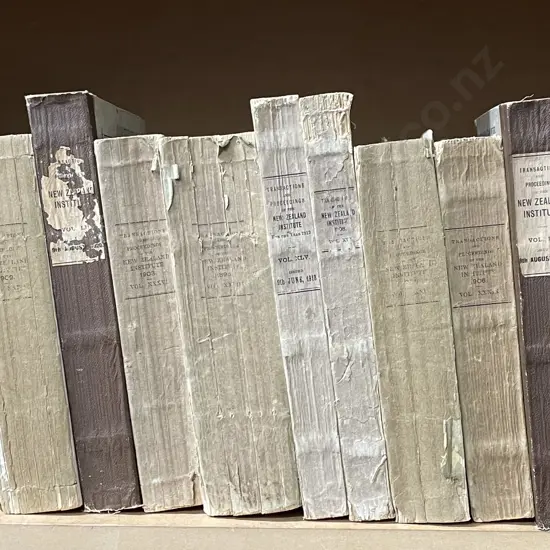 17 Early Volumes Of Transactions And Proceedings of the New Zealand Institute