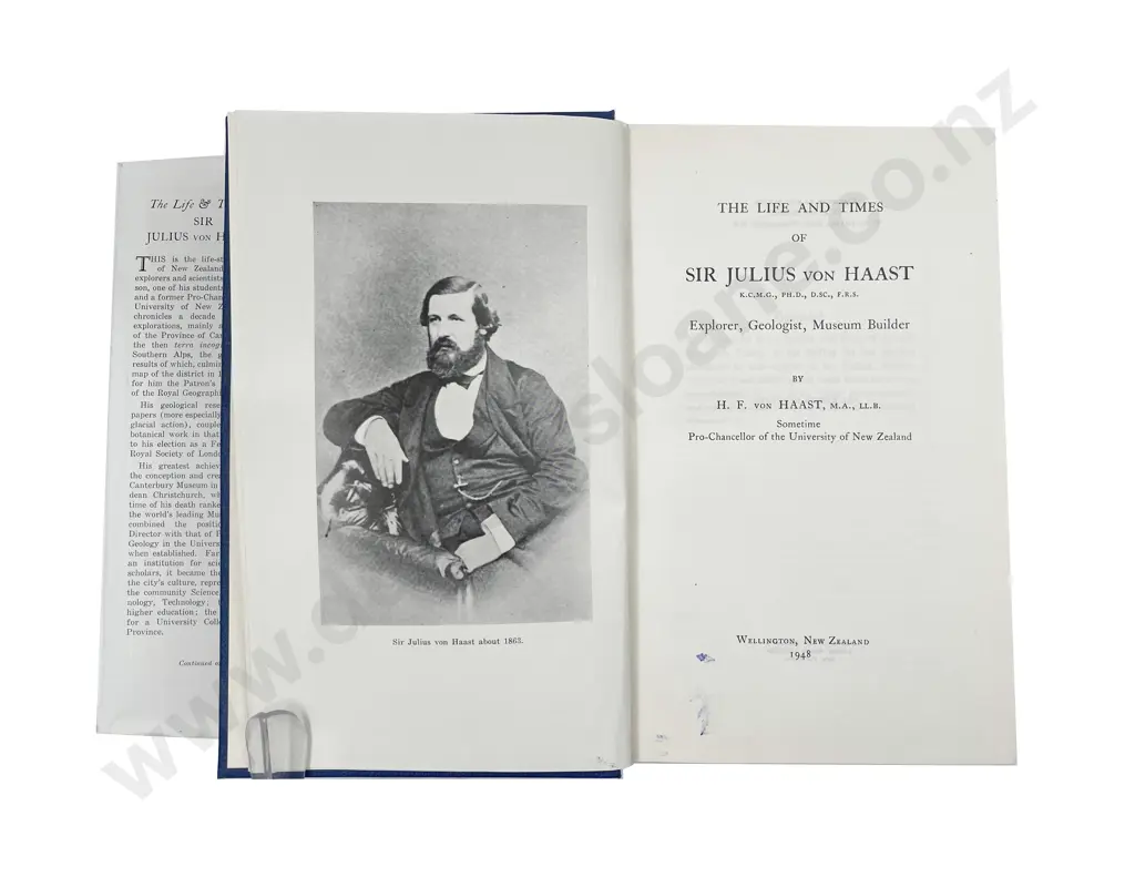 von Haast H F - The Life And Times of Sir Julius von Haast Image 1++