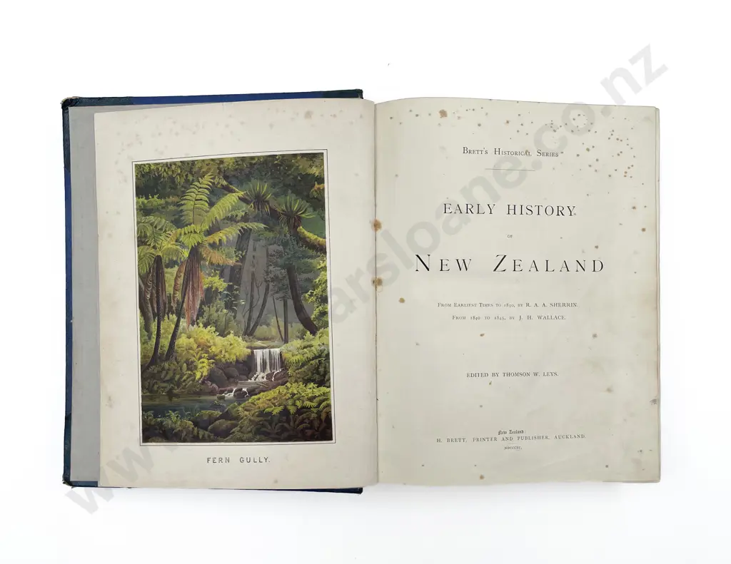 Leys Thomson W (Editor) - Early History of New Zealand Image 1++