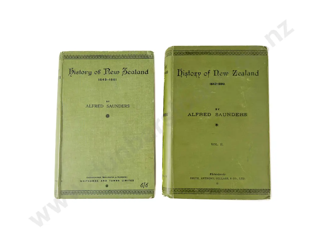 Saunders Alfred - History of New Zealand 2 Volumes Image 1++