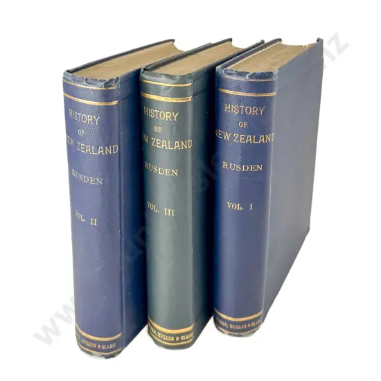 Rusden G W - History of New Zealand 3 Volumes