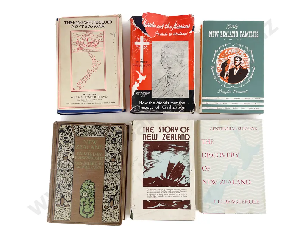 6 Various NZ Historical Books Image 1++
