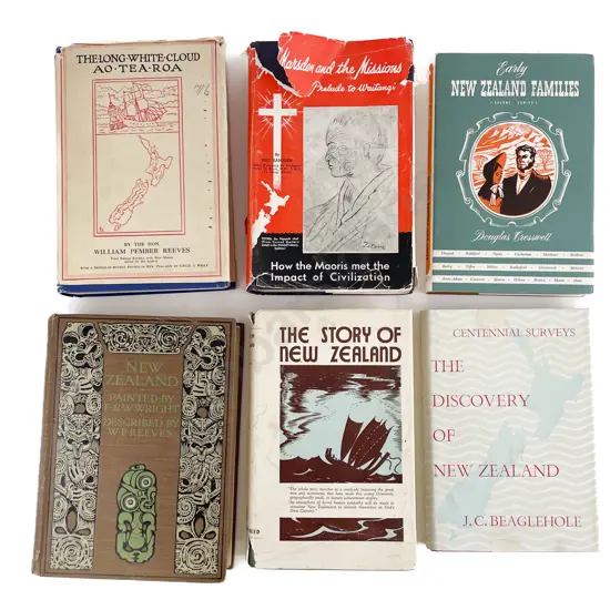 6 Various NZ Historical Books