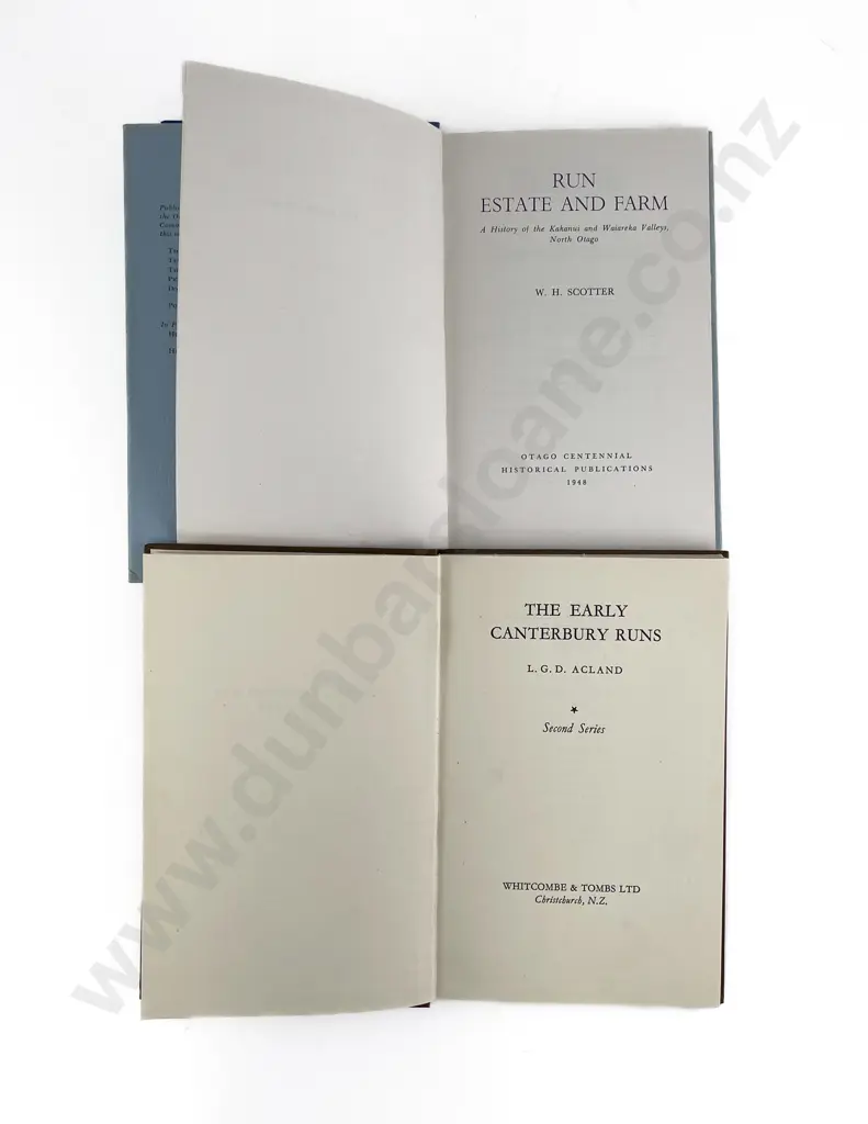 2 Volumes On Otago & Canterbury Runs Image 1++