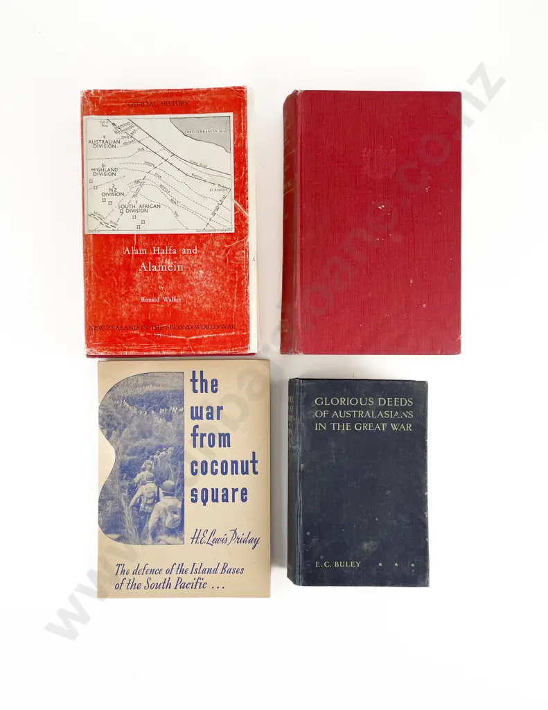 4 NZ/Australian War Volumes Image 1++