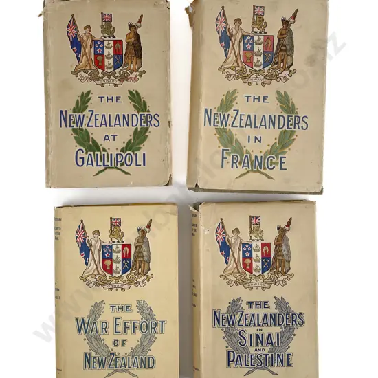 Set Of 4 Official History Of New Zealand's Effort In The Great War