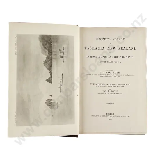 Roth H Ling - Crozet's Voyage to Tasmania New Zealand