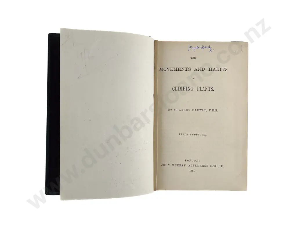 Darwin Charles - The Movements And Habits Of Climbing Plants Image 1++