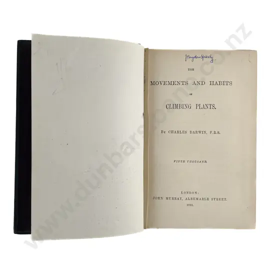 Darwin Charles - The Movements And Habits Of Climbing Plants