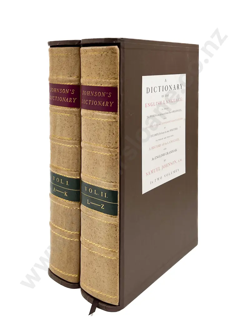 Johnson Samuel - Johnsons Dictionary (2 Volumes) Image 1++