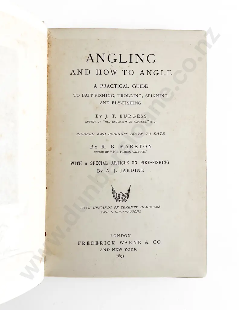 Burgess J T - Angling And How To Angle Image 1++