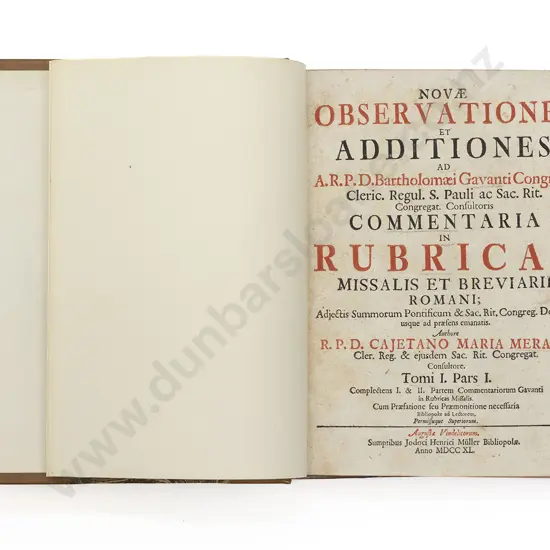 Merati Cajetano Maria - Novae Observationes et Additiones (3 Volumes)