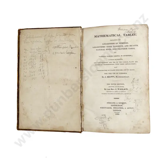 Brown J - Mathematical Tables