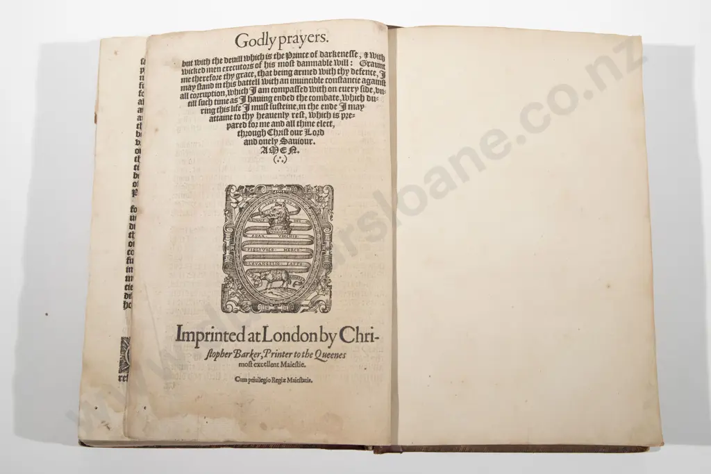 (-) THE booke of Common prayer Image 1++