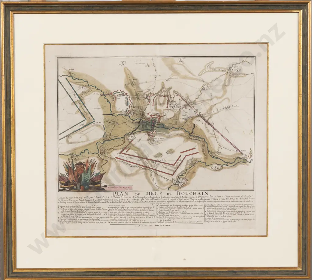 18th Century Plan du Siege de Bouchain Image 1++